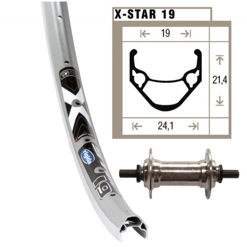 przednie kolo24x1.75 Alu Nut 36ot.