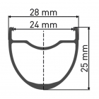 Tyl. kolo DTSw. GRC1800 Spline 700C DB