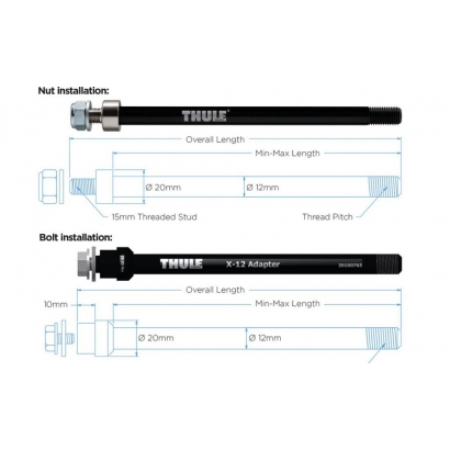 adpater osi Thule Shimano M12x1,5