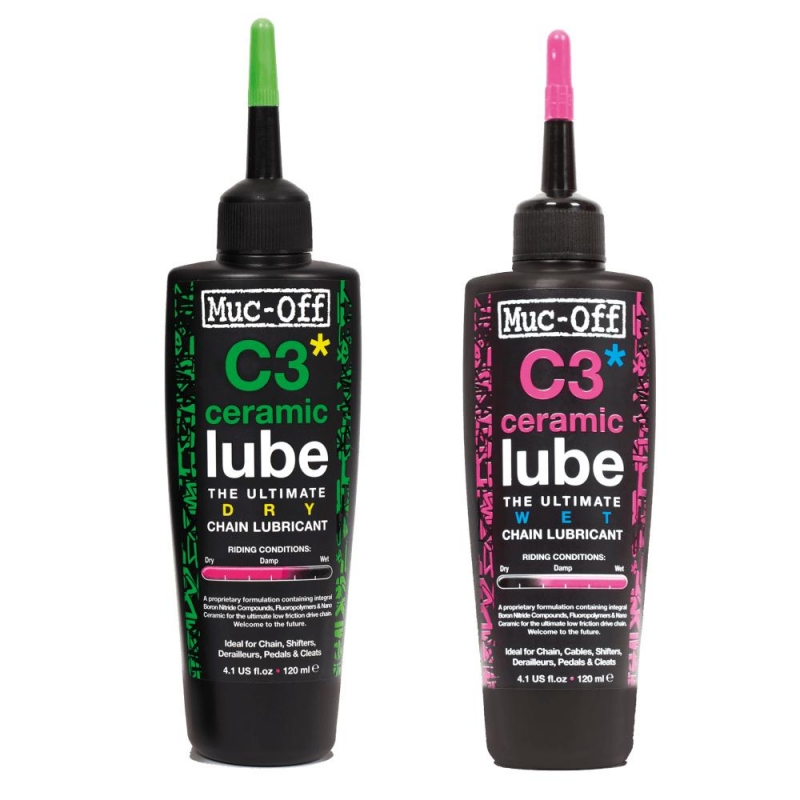 Muc-Off C3 Ceramic Wet and Dry Lube, chain oil Twinpack