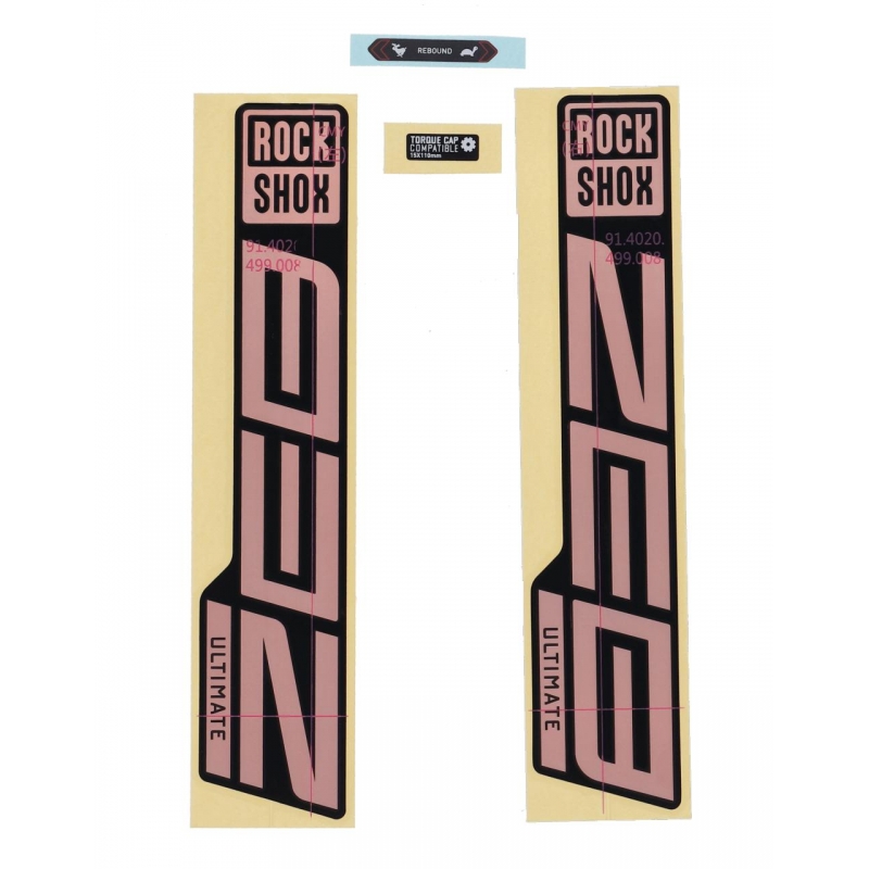 Rock Shox ZEB Ultimate, Gabel Decal Kit