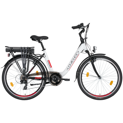 Rower elektryczny Lovelec Norma biały-czerwony 2022 Lovelec - 2