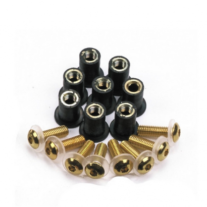 Śruby do owiewek z gumkami kpl 8szt komplet