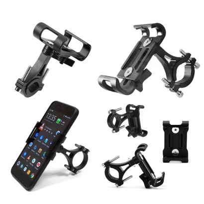BIKETEC BT127 UCHWYT MOTOCYKLOWO-ROWEROWY NA TELEFON MONTOWANY NA KIEROWNICĘ TYP:R2-METAL