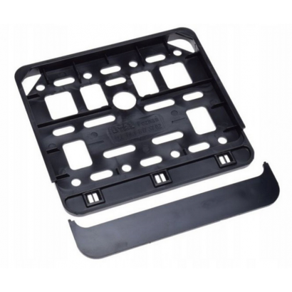 Uniwersalna ramka tablicy rejestracyjnej motorower czarna mała