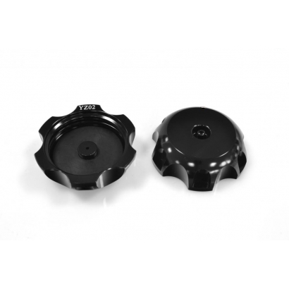 Korek zbiornika paliwa Yamaha YZ02 czarny aluminiowy