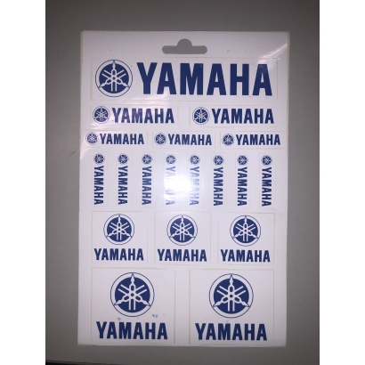 Oryginalny zestaw naklejek Yamaha Niebieskie 20 sztuk