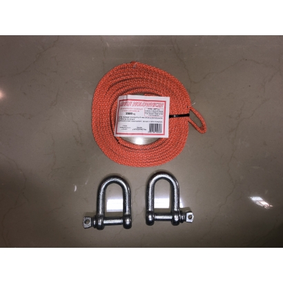 Lina holownicza 2,5T taśmowa-4m-pomarańczowa Polski produkt Atest