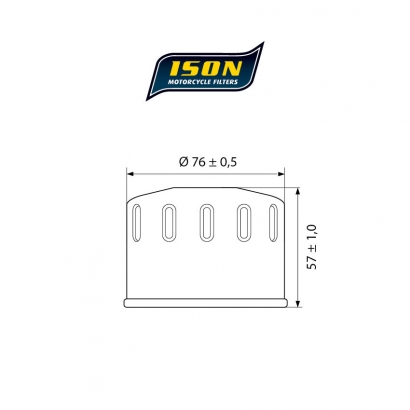 Filtr oleju ISON 160