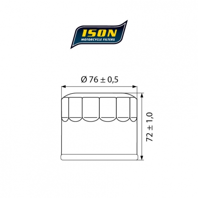 Filtr oleju ISON 163