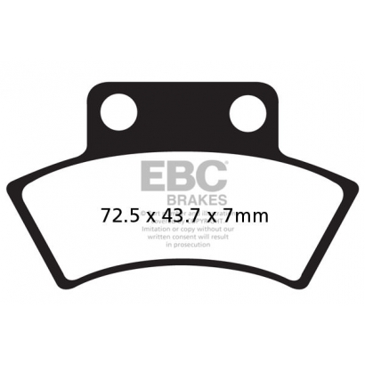 Klocki hamulcowe Polaris 250 Big Boss EBC FA232TT