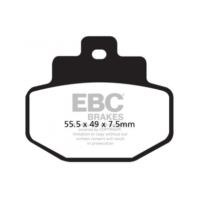 Klocki hamulcowe VESPA GTS 250/300 EBC SFA321