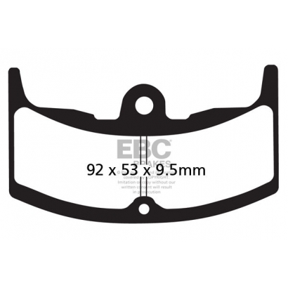 Klocki hamulcowe HONDA	VT 250/400/500 EBC FA080/2