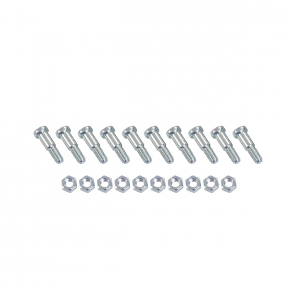 Screw 203 silber, thread M5, length19,5 mm with shaft (VE 10 piece)