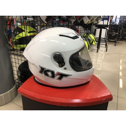 Kask Motocyklowy na tor KYT KR-1 Biały rozmiar M 57-58cm