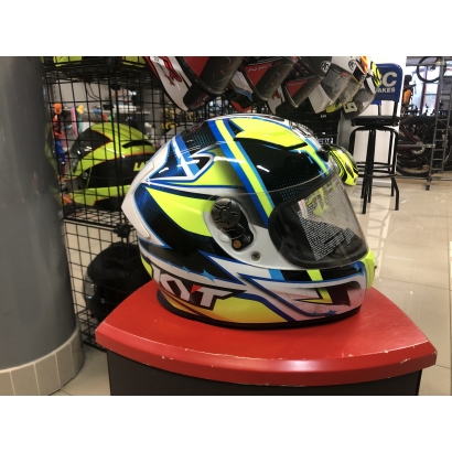 Kask Motocyklowy KYT KR-1 Biało-żółto-niebieski rozmiar S