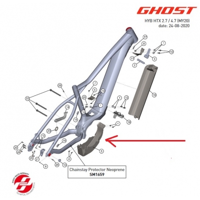 Osłona silnika + gniazdo ładowania Ghost, Haibike Yamaha PW-ST