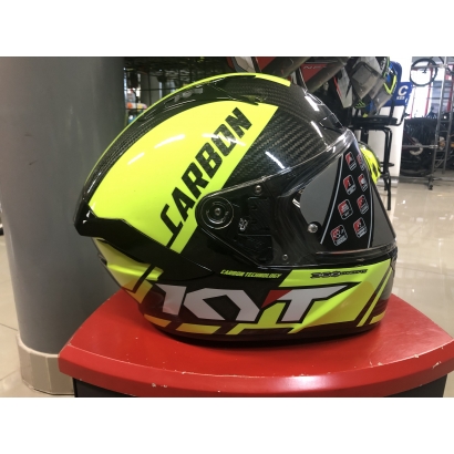 Kask motocyklowy KYT NX Race Carbon Limonka S
