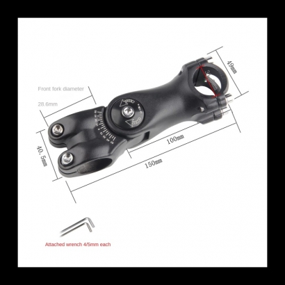 Mostek rowerowy regulowany 31,8 x 100mm