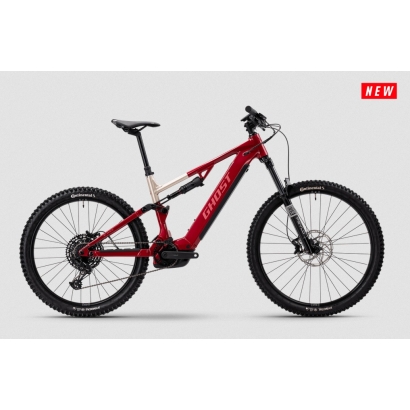 GHOST E-ASX ESSENTIAL HIGH rebel red/coffee pebble - glossy