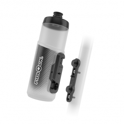 Bidon magnetyczny Fidlock TWIST 600 transp. biały + Baza BIKE