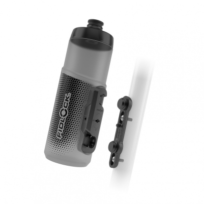 Bidon magnetyczny Fidlock TWIST 600 transp. czarny + Baza BIKE