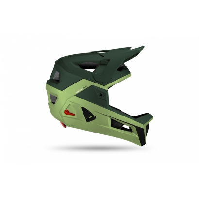 KASK Fullface UFO DEFCON 2w1 odpinana szczęka KOLOR ZIELONY/KHAKI