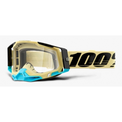 Gogle 100% RACECRAFT 2 AIRBLAST (Szyba Przezroczysta Anti-Fog, LT 88%-92% + 10 Zrywek)