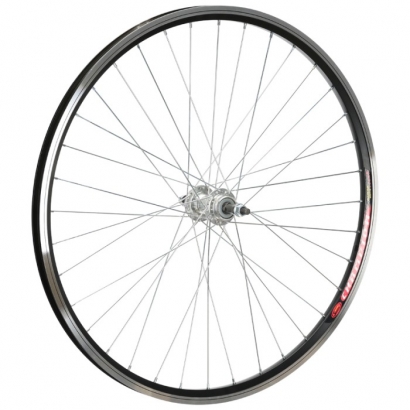 Koło tył 26" SFDM-CT15R V-brake Wolnobieg czarno-srebrne