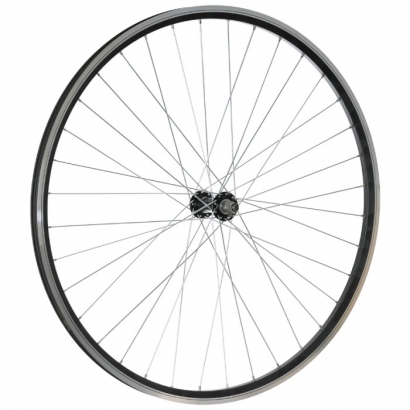 Koło przód 26" SFDM-CT15F V-brake Wolnobieg czarno-srebrne