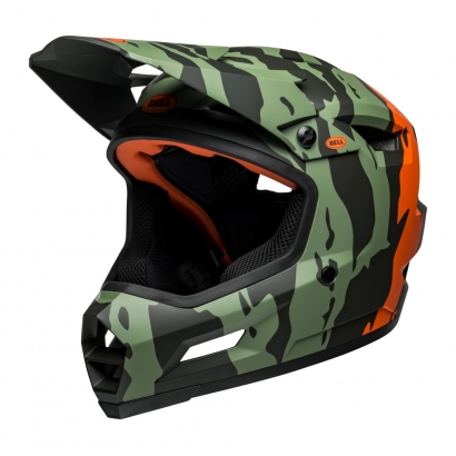 Kask full face BELL SANCTION 2 DLX MIPS ravine matte dark green orange (NEW 2025)