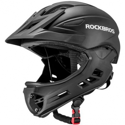 Kask FULL FACE Rockbros TT-018-BK BLK uniwersalny na rower, hulajnoga