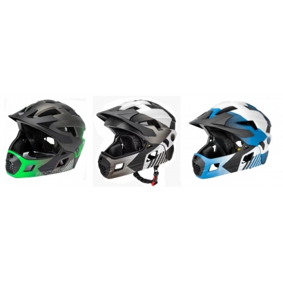 Kask FULL FACE Rockbros TS-61 rower, hulajnoga S (48-54cm) kolory