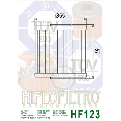 Filtr oleju Hiflofiltro HF123 kawasaki oryginalny