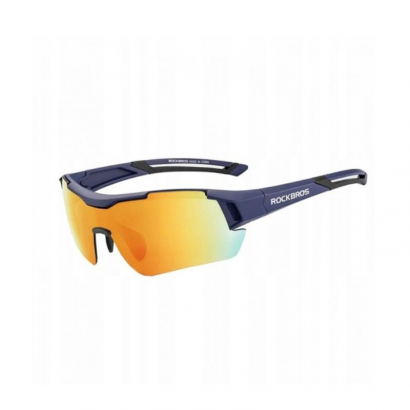 Okulary rowerowe / sportowe z polaryzacją ROCKBROS UV400 (10118) niebieskie