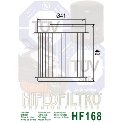 Filtr oleju Hiflo Filtro 168 oryginalny do daelim