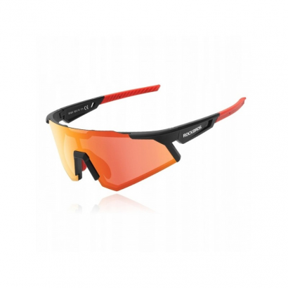 Okulary rowerowe / sportowe z polaryzacją ROCKBROS UV400 (14110006005) czarno-czerwone