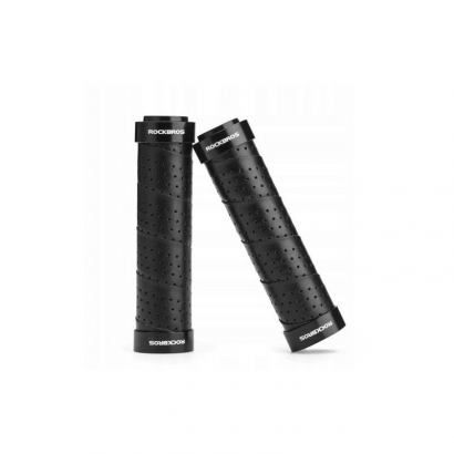 Chwyty Gripy rowerowe ekoskóra MTB ROCKBROS BTCR czarne