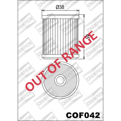 Filtr oleju X348 COF042 do Yamahy