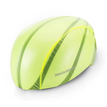 Pokrowiec przeciwdeszczowy na kask Rockbros 20001GR fluor/zielony