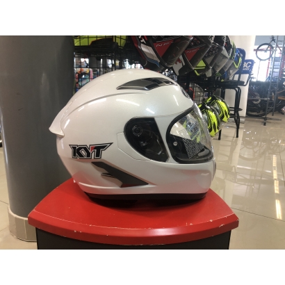 Kask motocyklowy KYT Falcon Biały Perłowy XS 53-54cm