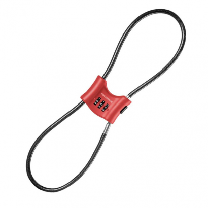 Zapięcie rowerowe, antykradzieżowe, linka 5,5 mm ROCKBROS 32120011001 czarny