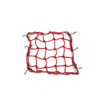 Siatka do mocowania bagażu na motocykl ROXAR rower, skuter czerwona