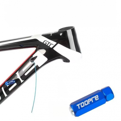 Przyrząd do prowadzenia pancerzy, przeciągania linek i przewodów w ramie TOOPRE