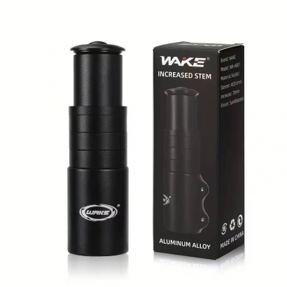 Przedłużka rury sterowej kierownicy czarna 150 mm WAKE