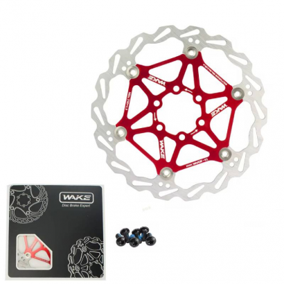 Pływająca tarcza hamulcowa 180 mm WAKE MTB czerwona