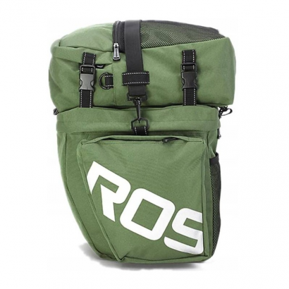 Sakwa rowerowa Torba na bagażnik ROSWHEEL 37L zielona