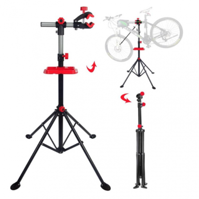 Stojak rowerowy serwisowy wieszak na rower Roxar do 30kg czerwony