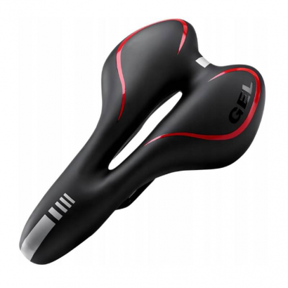 Siodełko rowerowe żelowe GEL ROXAR czerwone