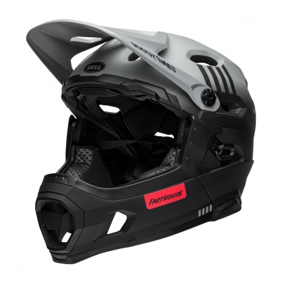 Kask full face 2w1 BELL SUPER DH SPHERICAL fasthouse taco tuesday matte gray black
